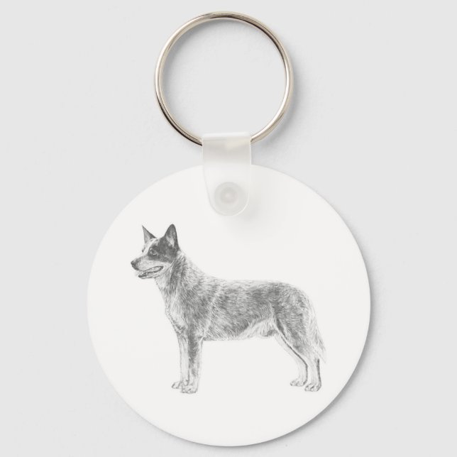 Australian Cattle Dog Key Ring (Front)