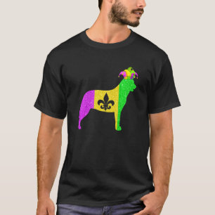 Australian Cattle Dog Lover Mardi Gras Carnival Pa T-Shirt