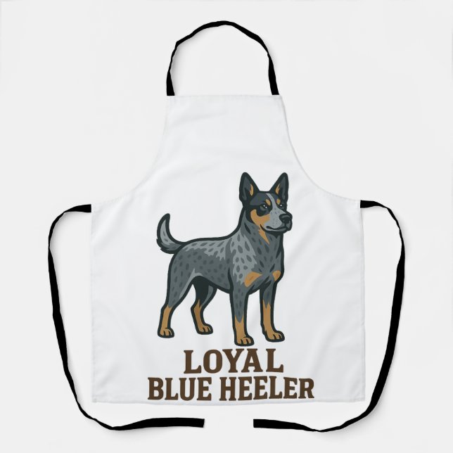 Australian Cattle Dog Loyal Blue Heeler Apron (Front)