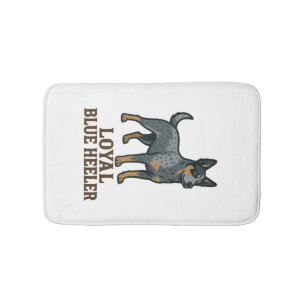 Australian Cattle Dog Loyal Blue Heeler Bath Mat