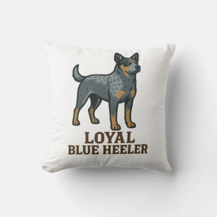 Australian Cattle Dog Loyal Blue Heeler Cushion
