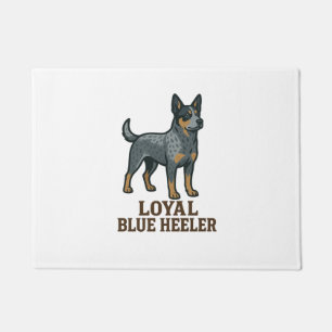 Australian Cattle Dog Loyal Blue Heeler Doormat
