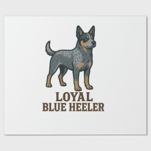Australian Cattle Dog Loyal Blue Heeler Wrapping Paper