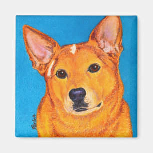 Australian Cattle Dog Magnet - "Red"