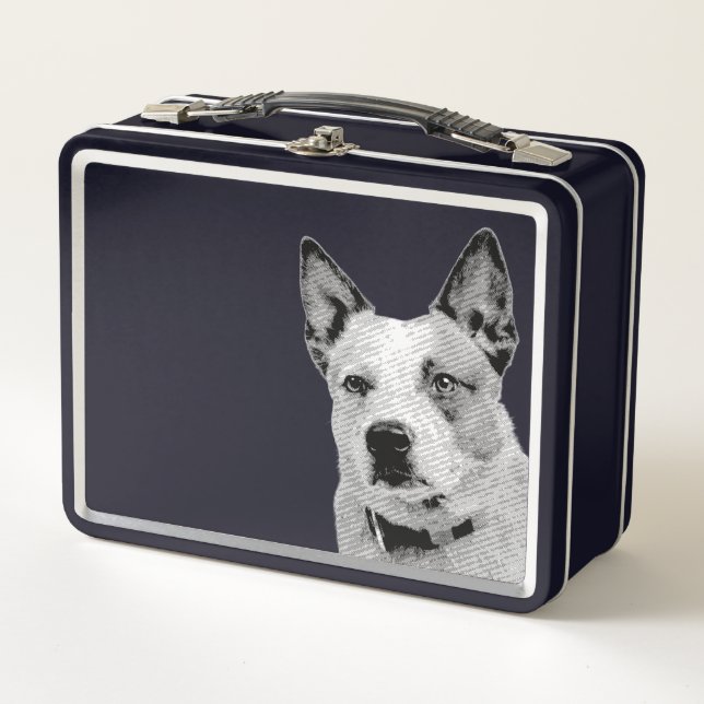 Australian Cattle Dog Metal Lunch Box (Front)