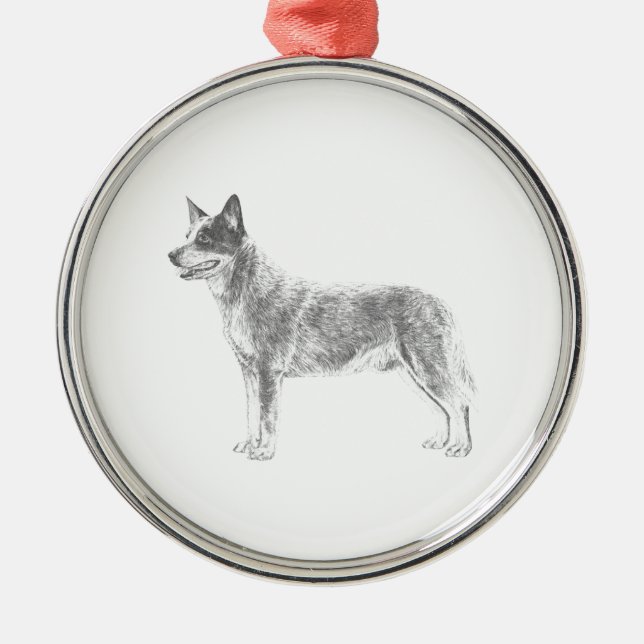 Australian Cattle Dog Metal Ornament (Front)