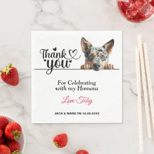 Australian Cattle Dog Napkins with Photo