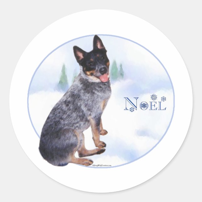 Australian Cattle Dog Noel - Sticker (Front)