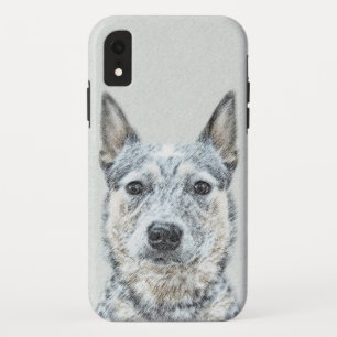 Australian Cattle Dog Painting - Cute Original Art iPhone XR Case