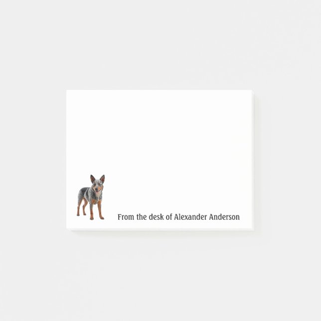 Australian Cattle Dog Personalise Notes (Front)