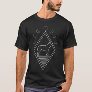 Australian Cattle Dog - Pet Breed Moon Phases T-Shirt