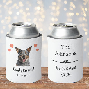 Australian Cattle Dog Pet Wedding Can Cooler