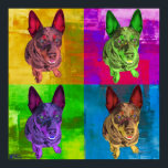 Australian Cattle Dog Pop Art Poster<br><div class="desc">Australian Cattle Dog Pop Art. Colourful and vibrant style,  for real dog lovers.</div>
