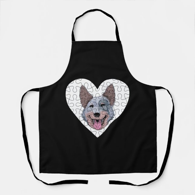 Australian Cattle Dog Puzzle Apron (Front)