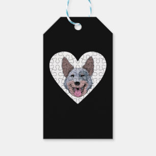 Australian Cattle Dog Puzzle Gift Tags