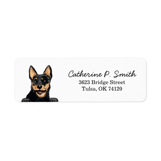 Australian Cattle Dog Return Address Label (Front)