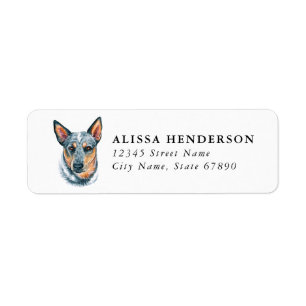 Australian Cattle Dog Return Address Labels
