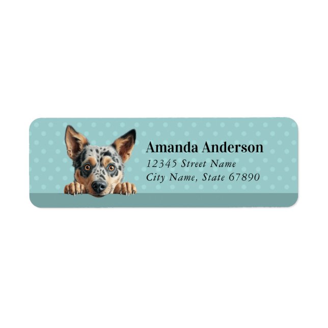 Australian Cattle Dog Return Address Labels (Front)