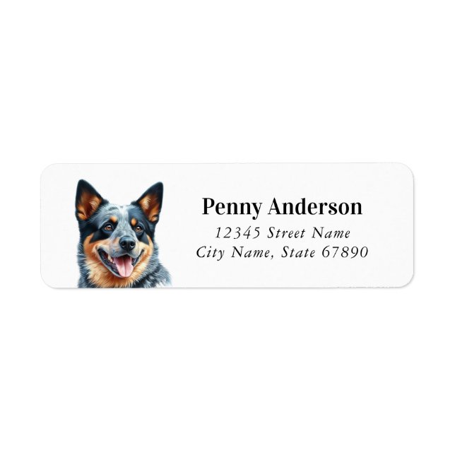 Australian Cattle Dog Return Address Labels (Front)