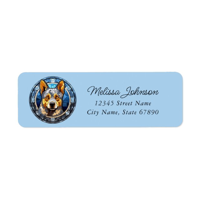 Australian Cattle Dog Return Address Labels (Front)