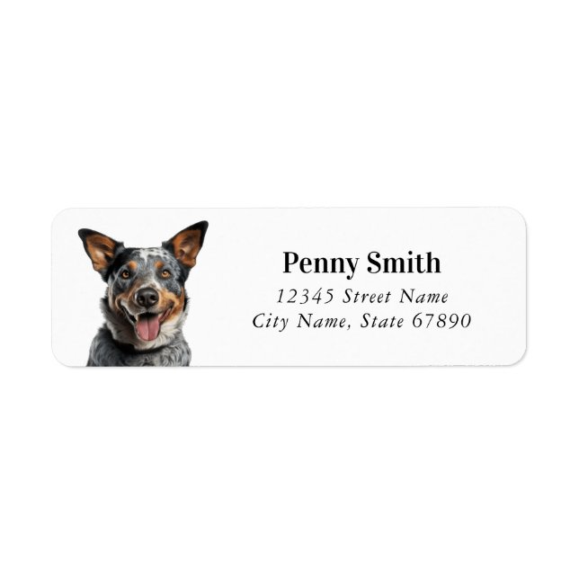 Australian Cattle Dog Return Address Labels (Front)