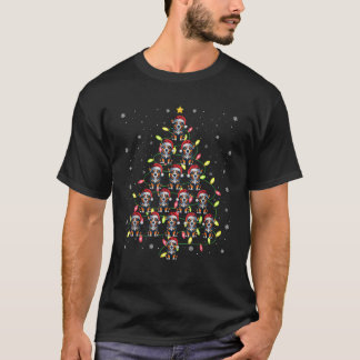 Australian Cattle Dog Santa Xmas Tree Lights Ugly  T-Shirt
