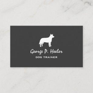 Australian Cattle Dog Silhouette Business Card