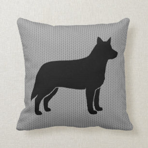 Australian Cattle Dog Silhouette Cushion