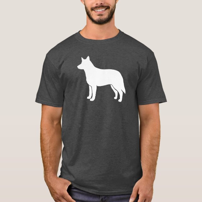 Australian Cattle Dog Silhouette T-Shirt (Front)