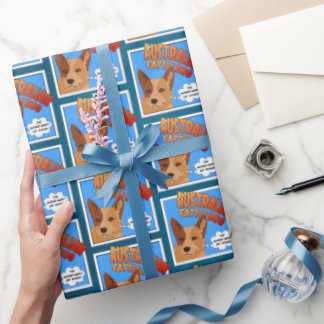Australian Cattle Dog - Super-hero of Dogs! Wrappi Wrapping Paper