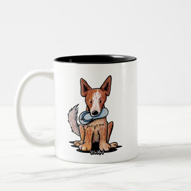 Australian Cattle Dog Two-Tone Coffee Mug (Left)
