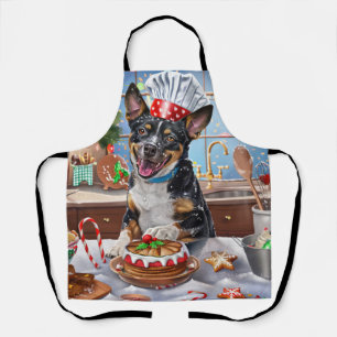 Australian Cattle Holiday Baking Festive Christmas Apron