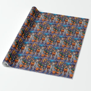 Australian Cattle Trick-or-Treating in Halloween Wrapping Paper