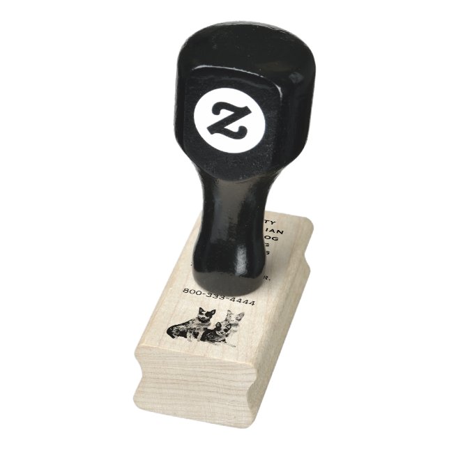 Australian Cattledog Working Cow Dogs Vertical Rubber Stamp (Stamp)