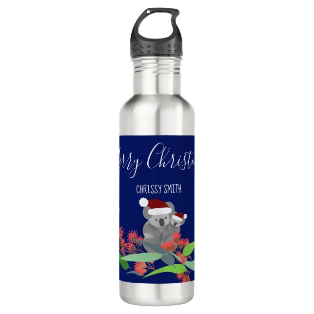 Australian Christmas 710 Ml Water Bottle (Front)