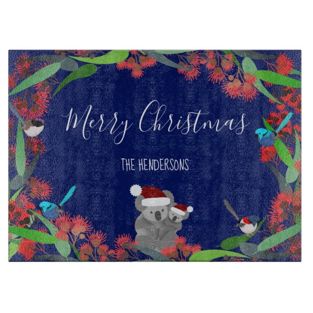 Australian Christmas Cutting Board (Front)
