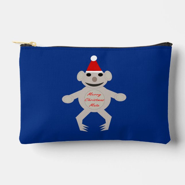 Australian Christmas Koala Bear Accessory Pouch (Front)