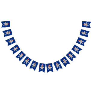 Australian Christmas Koala Bear Bunting Flags