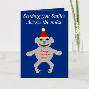 Australian Christmas Koala Bear Custom Foil Greeting Card