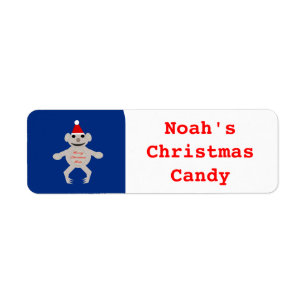 Australian Christmas Koala Bear Custom Food Labels