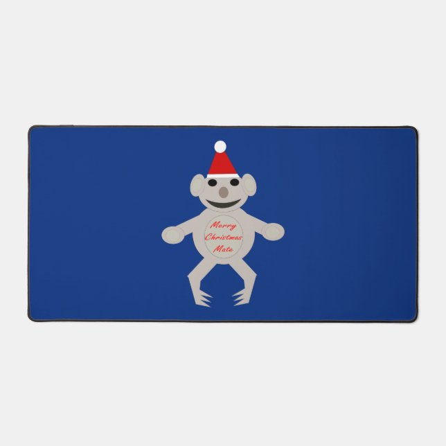 Australian Christmas Koala Bear Desk Mat (Front)