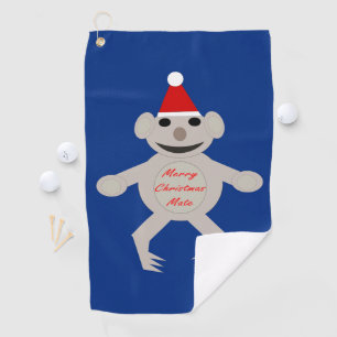Australian Christmas Koala Bear Golf Towel