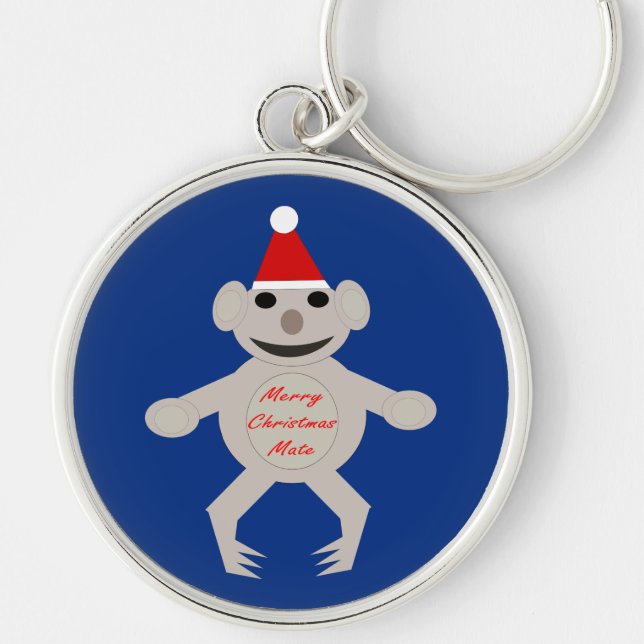 Australian Christmas Koala Bear Keychain (Front)