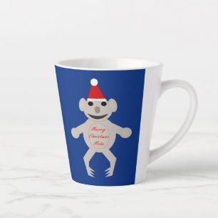 Australian Christmas Koala Bear Latte Mug