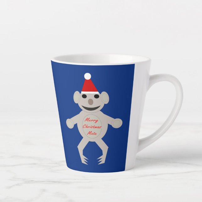 Australian Christmas Koala Bear Latte Mug (Right)