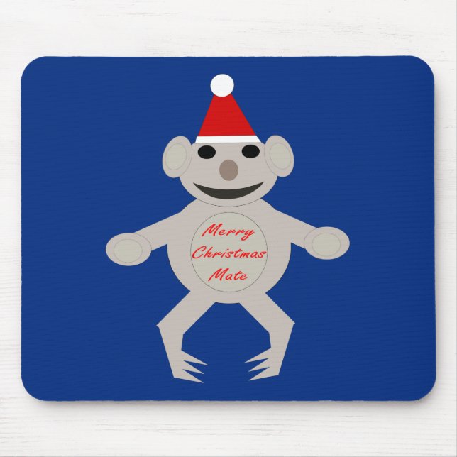 Australian Christmas Koala Bear Mousepad (Front)