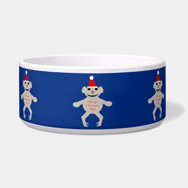 Australian Christmas Koala Bear Pet Bowl (Front)