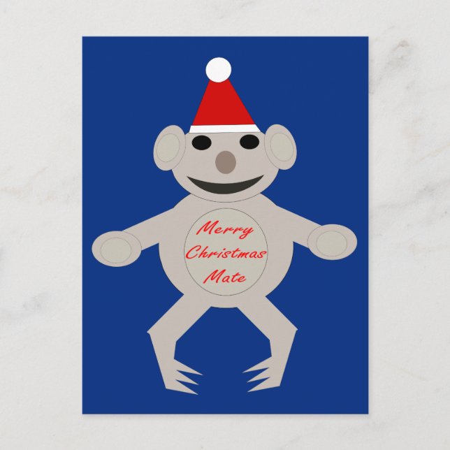 Australian Christmas Koala Bear Postcard (Front)
