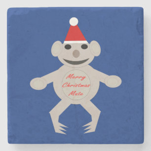 Australian Christmas Koala Bear Stone Coaster