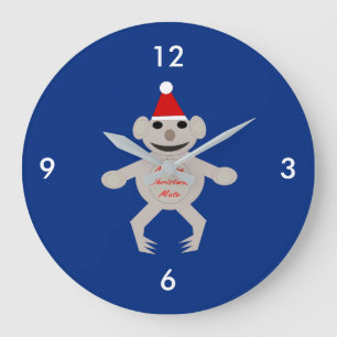 Australian Christmas Koala Bear Wall Clock